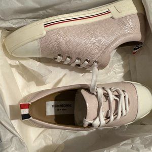 THOM BROWNE pink Calfskin Sneakers